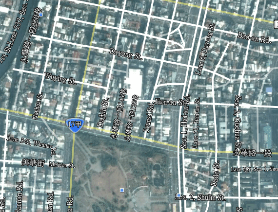 google earth 上的地圖