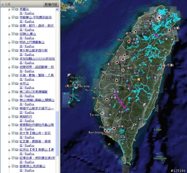 [統計與圖] 登山補給站 航跡與圖層