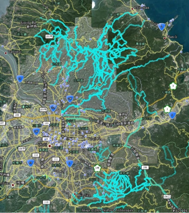 [統計與圖] 登山補給站 航跡與圖層