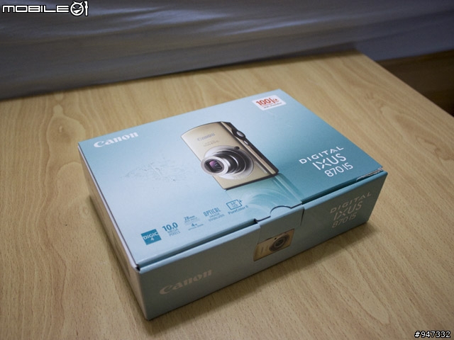 [開箱]金光閃閃的 Canon IXUS 870 IS ～～