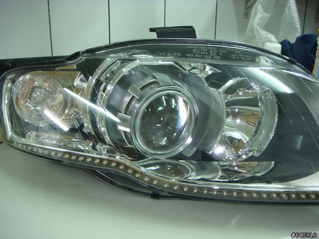 A4 B7 LED 頭燈 實車安裝完成測試中.....