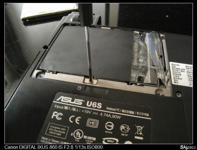 [黃袍加身]ASUS U6S 換裝 SSD 64G 飆速