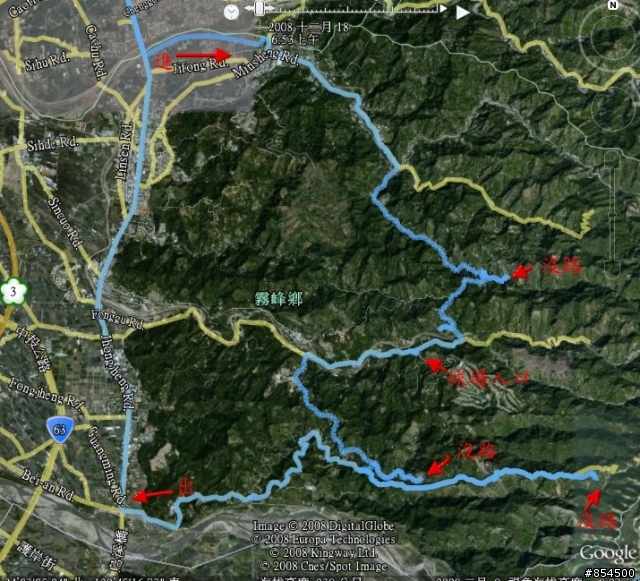 霧峰鄉山林縱騎-桐林-南坑-峰谷-九九峰-象鼻坑