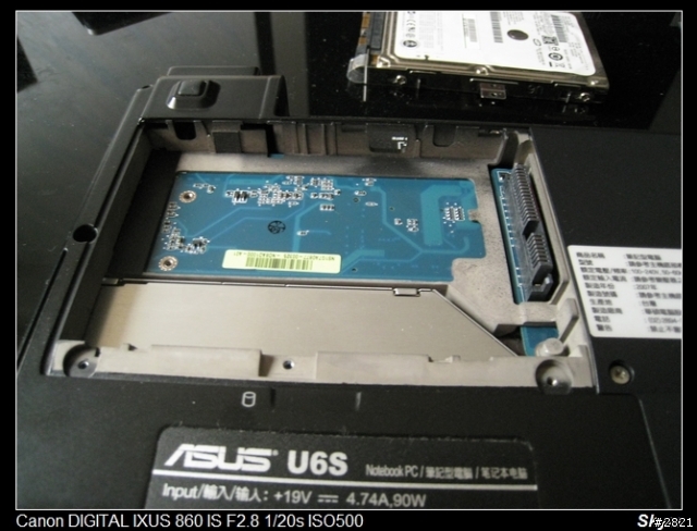 [黃袍加身]ASUS U6S 換裝 SSD 64G 飆速