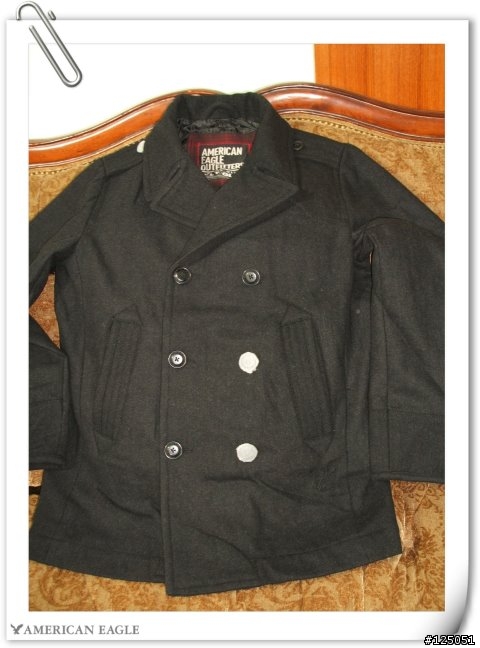 【分享】 AE Wool Peacoat(08年秋冬新款雙排釦羊毛短大衣)