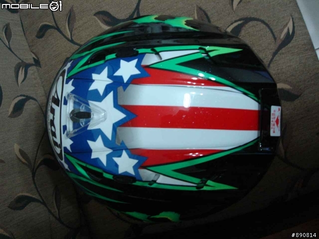 Arai RX-7 RR5 HOPKINS開箱(無法在人身部品發文.若不妥我自刪)