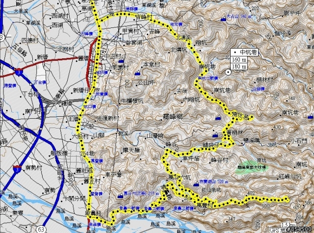 霧峰鄉山林縱騎-桐林-南坑-峰谷-九九峰-象鼻坑