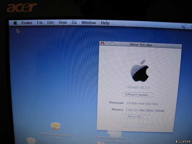 Acer Aspire one + OS X 10.5.5