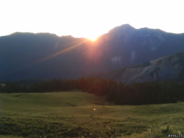 合歡主峰夕陽和石門山日出