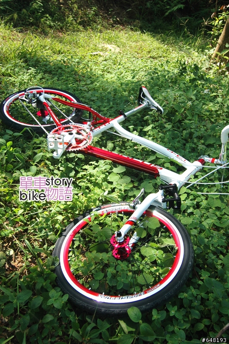 單車物語-DORCUS白紅小徑車