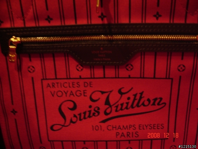 (開箱文) 聖誕禮物---Louis Vuitton 棋盤格 neverfull(中)