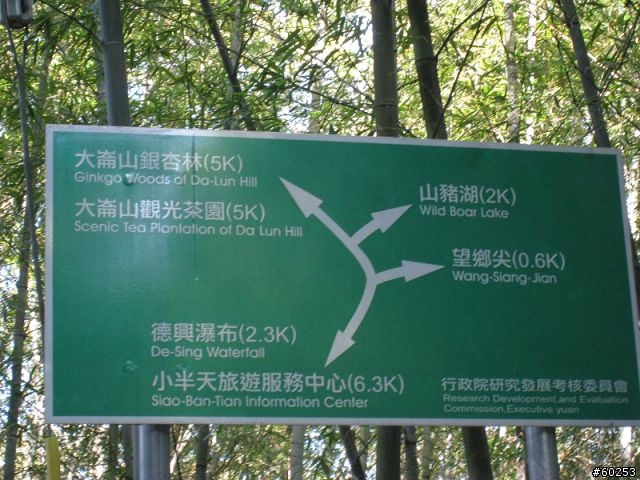 南投縣 鹿谷小半天→山豬湖產業道路→大崙山→羊彎→溪頭→鹿谷小半天