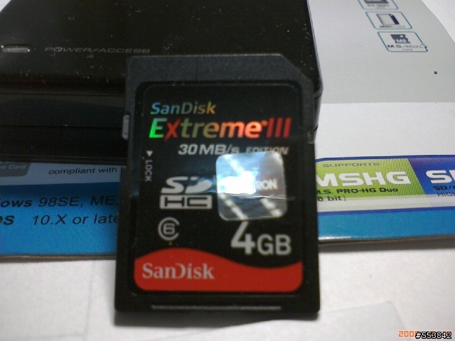 GL-826 讀卡機  MINI  VER2  開箱及 讀 Sandisk extreme 3   SDHC 4G 卡