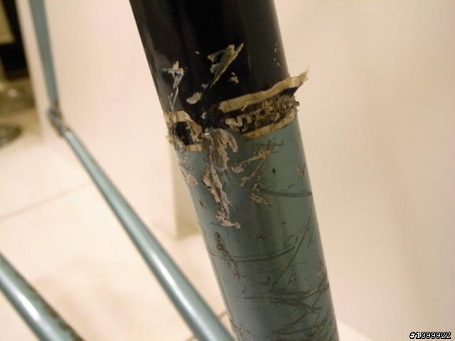 [求助]受傷的老鋼管  捷安特80年代 LUG鋼管二級代表作  Cyclone II    請問眾前輩高手  這支車架還有救嗎?