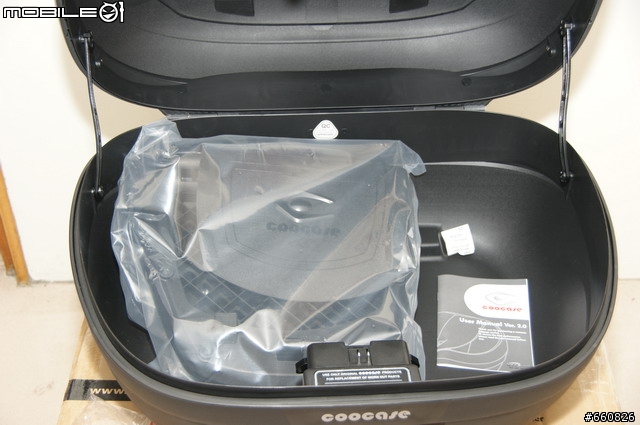 新增機車導航-[漢堡開箱]- COOCASE S-48L + GIVE E450 後行李箱