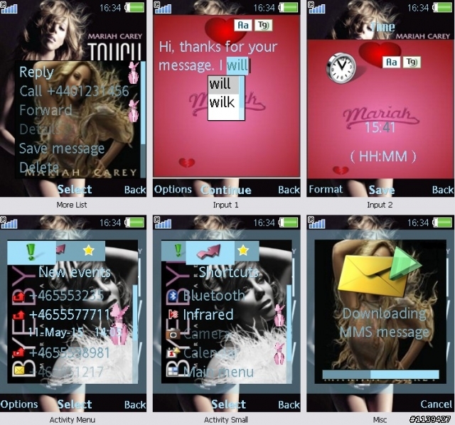 『自製』瑪利亞凱莉Mariah Carey主題 For Z770i