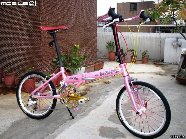 santosa california E200 仿 DAHON TT 粉金改裝版 !!