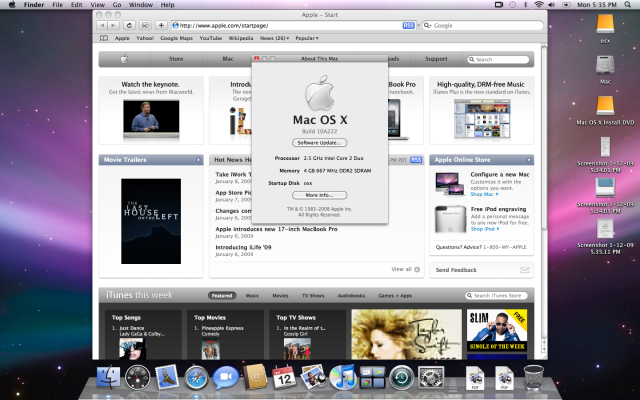 請板主刪掉此文章！[ Preview ] Mac OS X 10.6 10A222