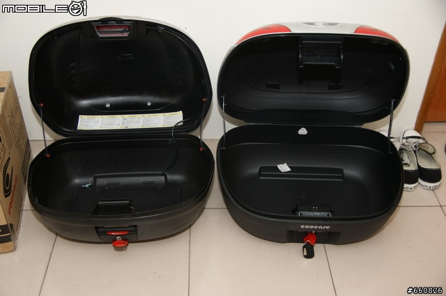新增機車導航-[漢堡開箱]- COOCASE S-48L + GIVE E450 後行李箱