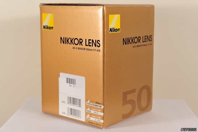 [分享] Nikon AF-S Nikkor 50mm F1.4 G 開箱