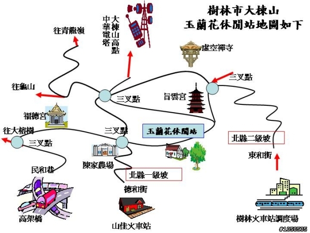 北縣樹林市大棟山一級陡坡及二陡級坡/ 玉蘭休閒站/地圖/單車路線