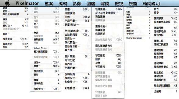 影像軟體Pixelmator 繁體中文化版本