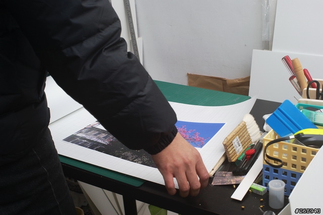 [090122] 輸出裱褙心得第四版 - 四之一: 無外框的展示方式