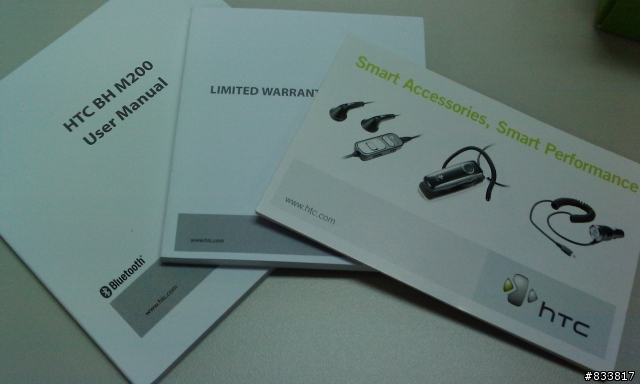 [分享]HD的贈品-HTC BH M200藍芽耳機