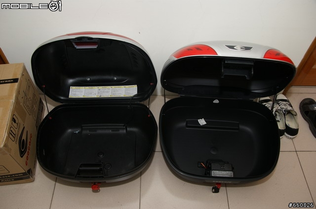 新增機車導航-[漢堡開箱]- COOCASE S-48L + GIVE E450 後行李箱