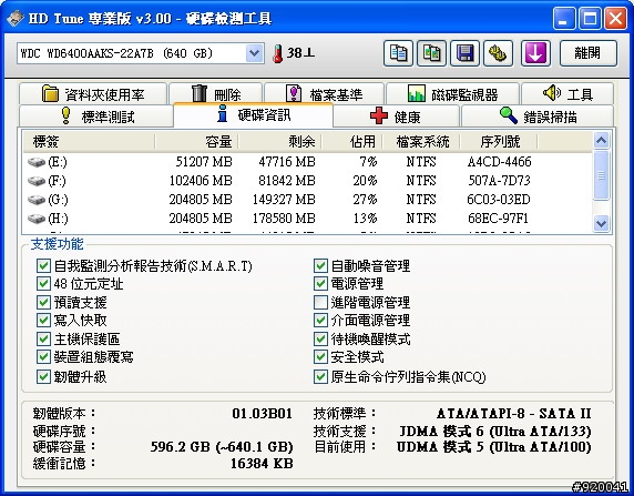 我的WD6400 AAKS好震阿