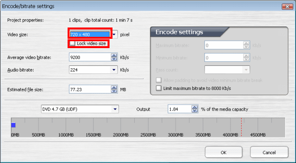 [求助]用TMPGEnc 4.0 XPress轉成DVD尺寸不對?