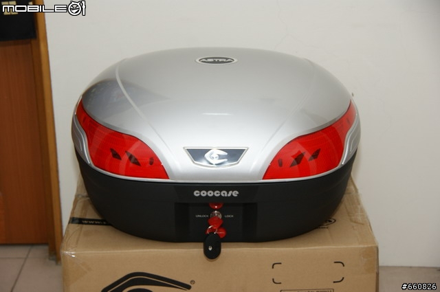 新增機車導航-[漢堡開箱]- COOCASE S-48L + GIVE E450 後行李箱