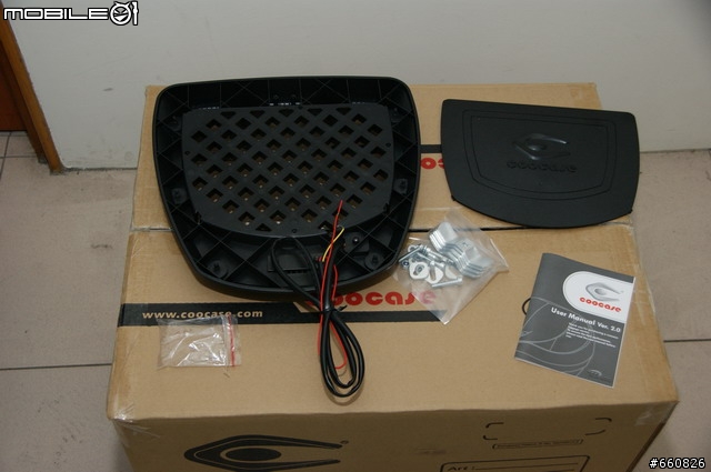 新增機車導航-[漢堡開箱]- COOCASE S-48L + GIVE E450 後行李箱