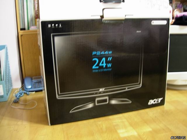 ACER P224W 新入手,不專業開箱圖