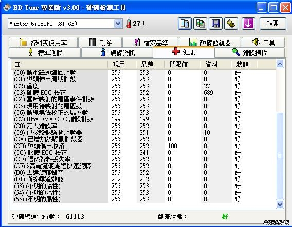 請大家交小弟看一這套軟體 HDTune [內祥]