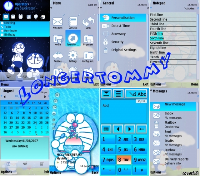 原創 N5800 主題(360 x 640) " Doraemon 2009 "