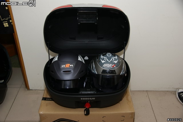 新增機車導航-[漢堡開箱]- COOCASE S-48L + GIVE E450 後行李箱