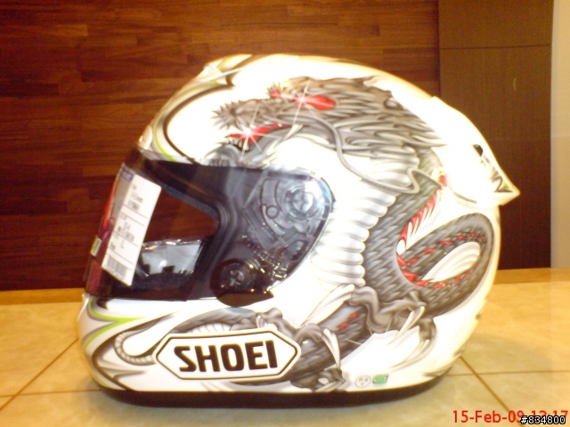 【開箱文】SHOEI  X-11 KIYONARI 白綠版 & E-BOZ 安全帽 紅銀版