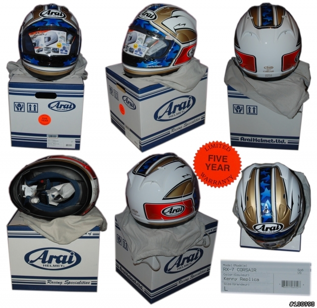 [開箱]美規Arai RX7 Corsair Kenny Replica