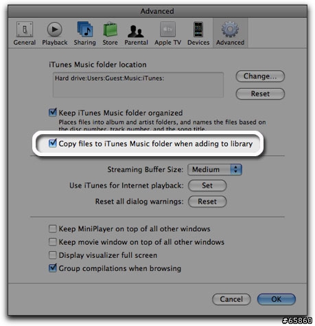 [小技巧] MAC & PC 共用 iTunes Library