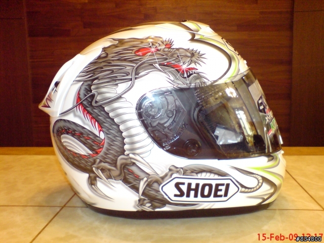 【開箱文】SHOEI  X-11 KIYONARI 白綠版 & E-BOZ 安全帽 紅銀版