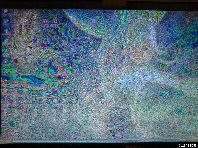 電腦螢幕糊掉了