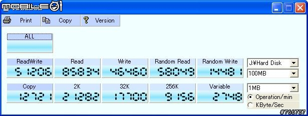 創見SSD18M 1.8吋隨身硬碟測速