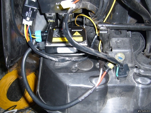 DIY 四期化油新勁戰改三段開關+前小燈開光+HID 6000K (加小燈線路教學)