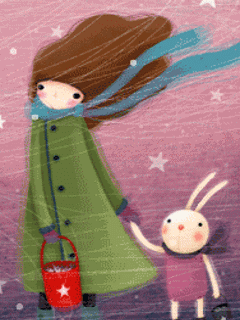 240*320韓國插畫家Echi動態桌布