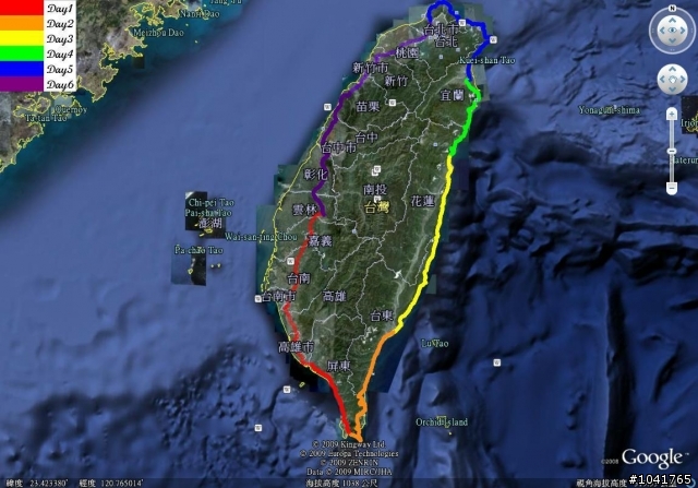 [遊記]2009/2/2~2/7 一個人六天1147km 的單車環島遊記