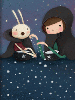 240*320韓國插畫家Echi動態桌布