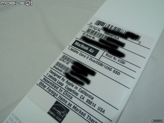 [另類開箱文]  MACBOOK AIR  128G  SSD