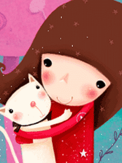 240*320韓國插畫家Echi動態桌布