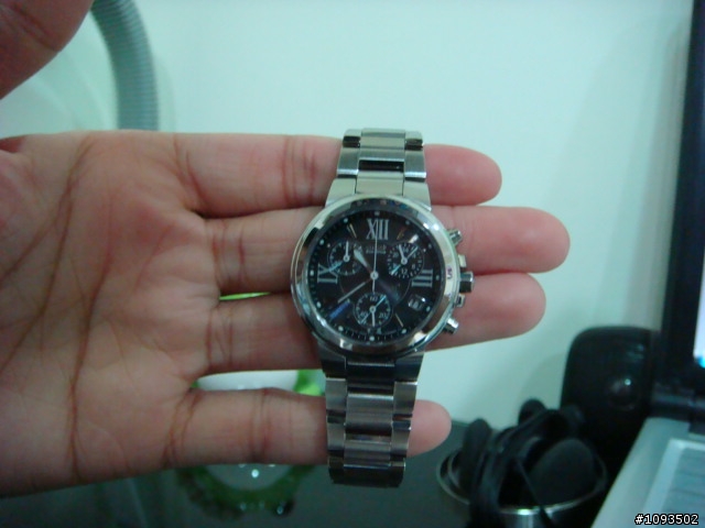 CITIZEN xC 傳奇光動能三環計時腕錶-(灰)